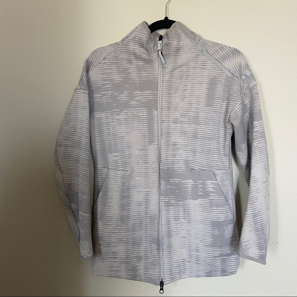 ADIDAS PATTERNED ZIP UP